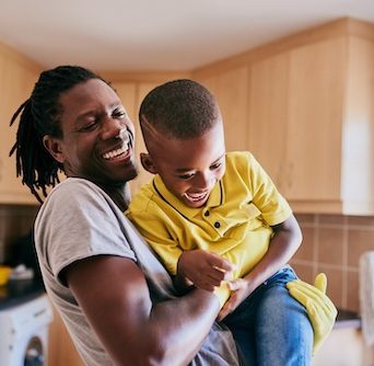 Healthy family in safe rental housing